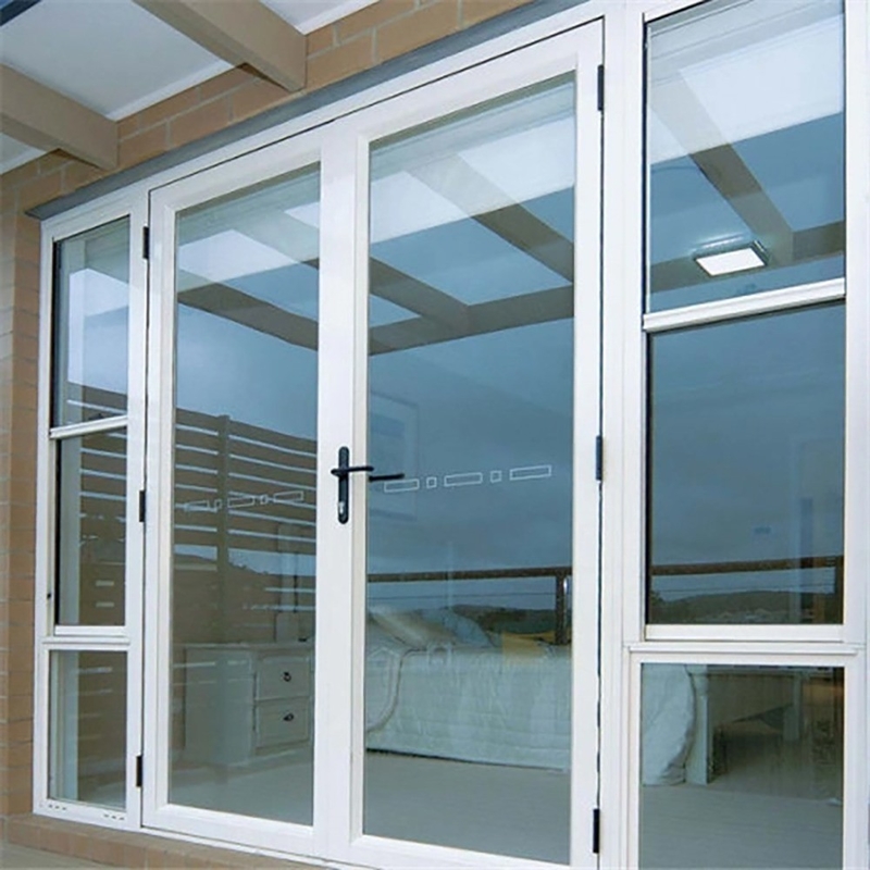 Portes en aluminium en coffrage dans un style moderne contemporain pour une épaisseur de paroi de 1,4 mm