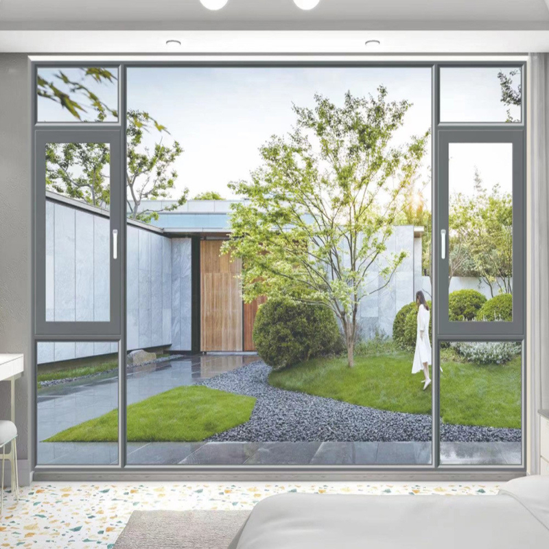 Les fenêtres de chambre à coucher à prix abordable avec verre et alliage d'aluminium