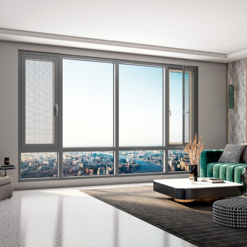 Les fenêtres de chambre à coucher à prix abordable avec verre et alliage d'aluminium