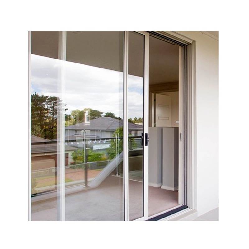 Porte coulissante en verre en aluminium pour douches intérieures à cadre étroit modernisées