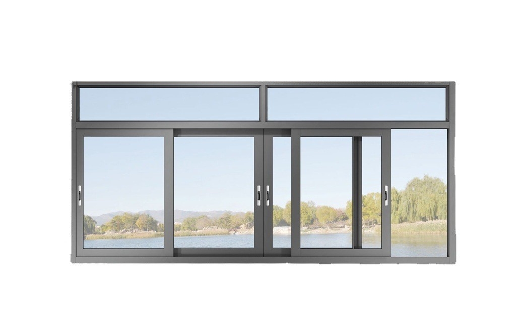 fenêtres coulissantes en aluminium à huit voies, idéales pour l'isolation acoustique dans le projet de logement