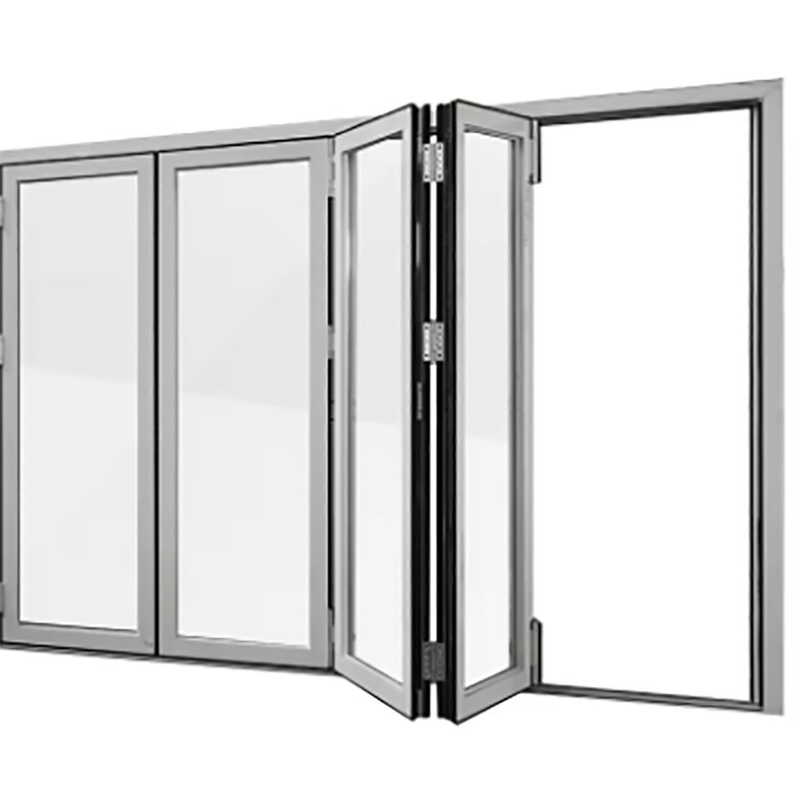 Style chinois de design de patin à roulettes Aluminium thermique Bi-pliable portes avec 1,4 mm d'épaisseur de paroi