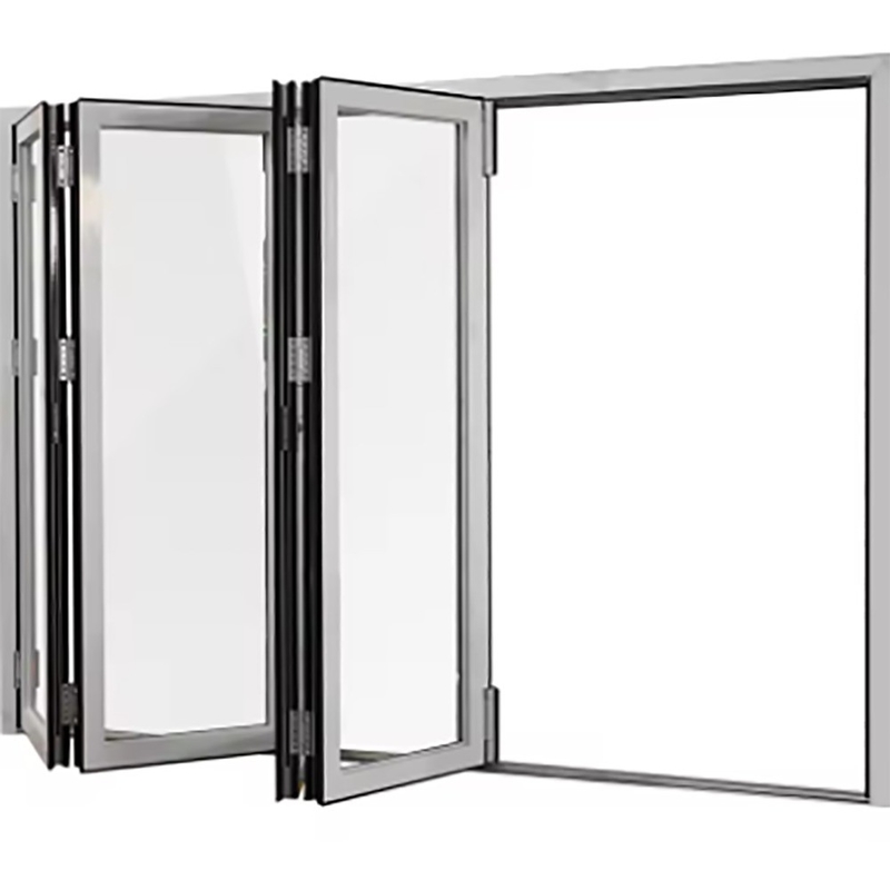 Style chinois de design de patin à roulettes Aluminium thermique Bi-pliable portes avec 1,4 mm d'épaisseur de paroi