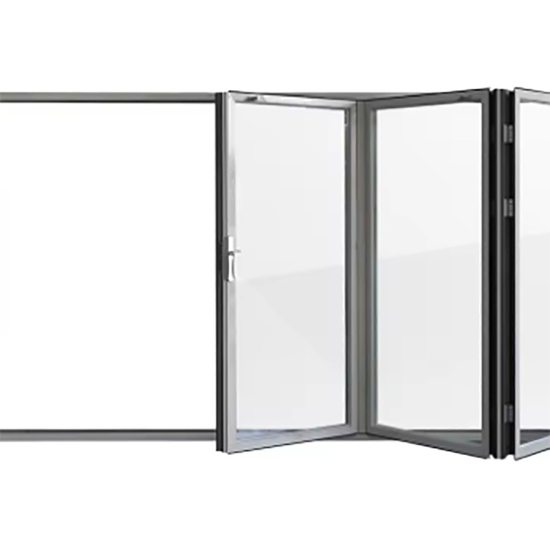 Style chinois de design de patin à roulettes Aluminium thermique Bi-pliable portes avec 1,4 mm d'épaisseur de paroi