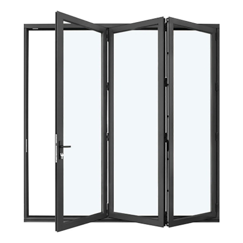 Portes pliantes en aluminium avec rupture thermique et épaisseur de paroi en aluminium de 1,4 mm