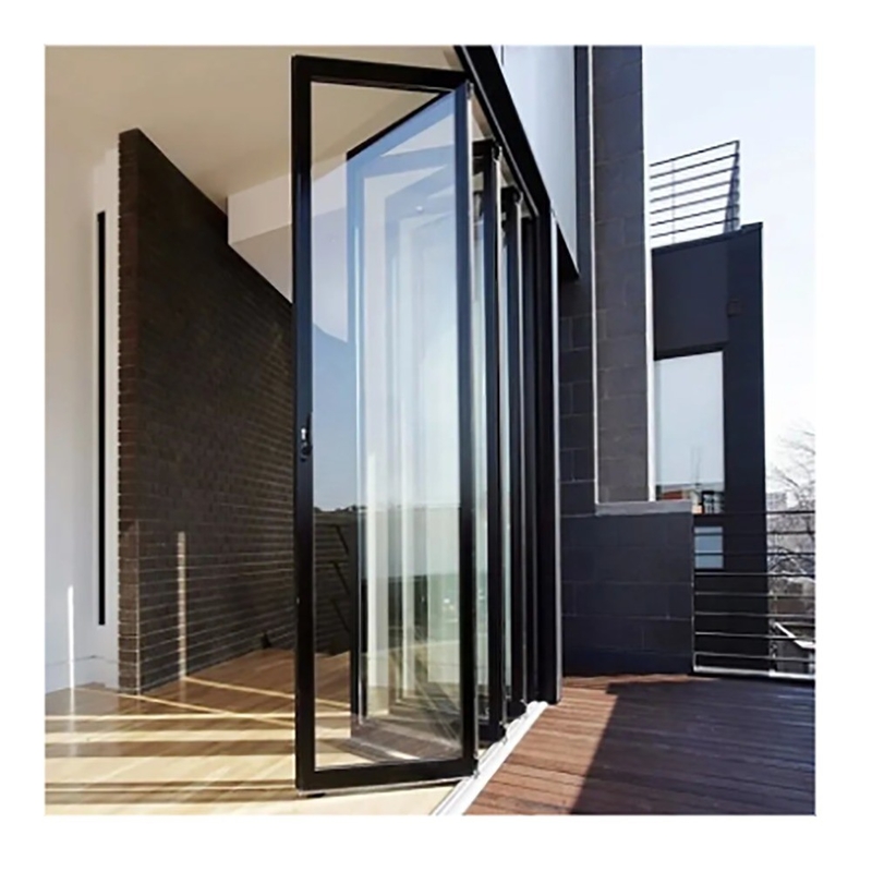 Portes pliantes en aluminium avec rupture thermique et épaisseur de paroi en aluminium de 1,4 mm