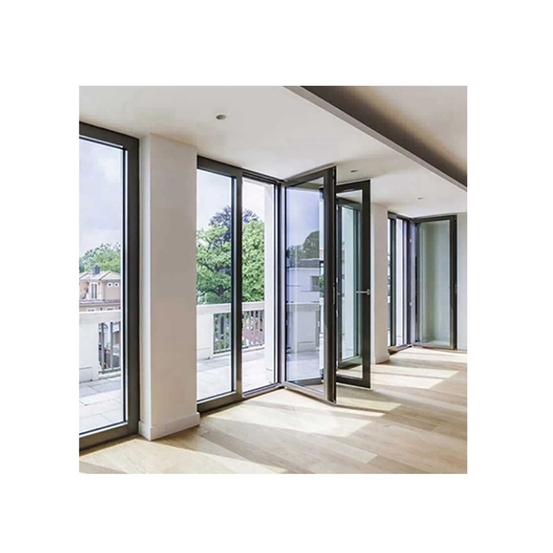 Porte française en aluminium standard australien Design minimaliste extérieur double vitrage