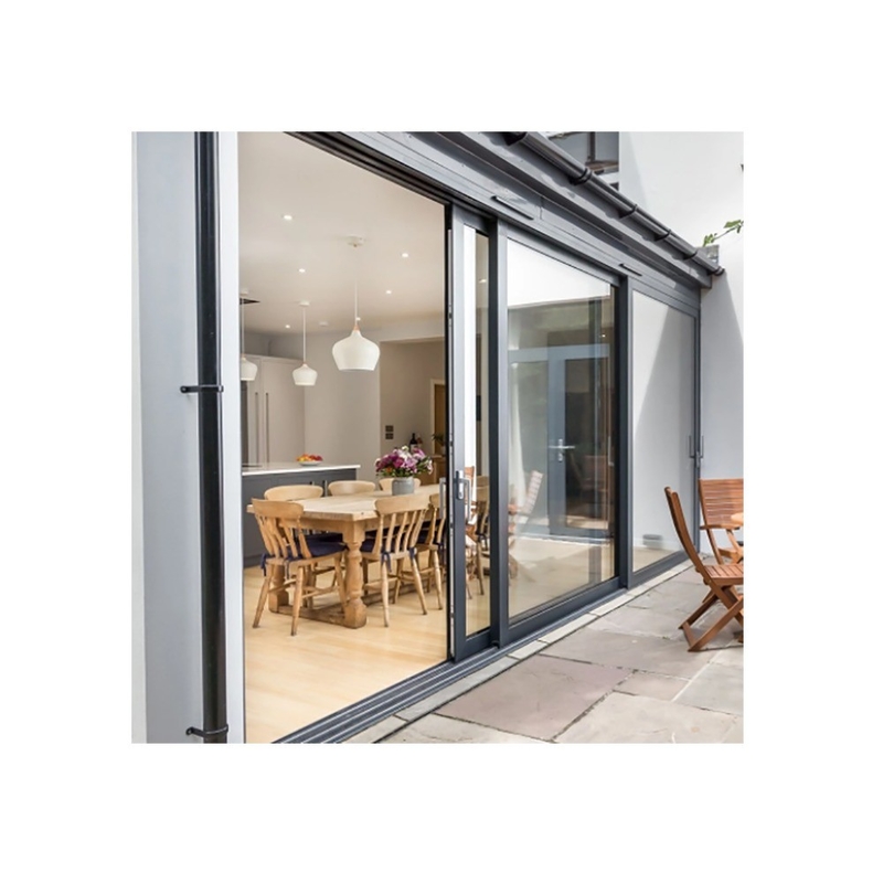 Portes coulissantes de 70 mm de largeur, résistantes aux ouragans, électriques, en aluminium