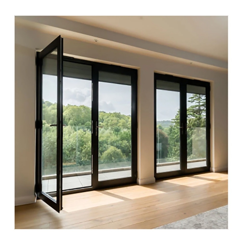 10 Couches d'étanchéité Externe de patinage portes de coffrage thermique françaises avec cadre en aluminium