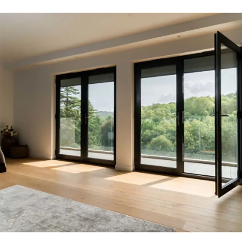 10 Couches d'étanchéité Externe de patinage portes de coffrage thermique françaises avec cadre en aluminium