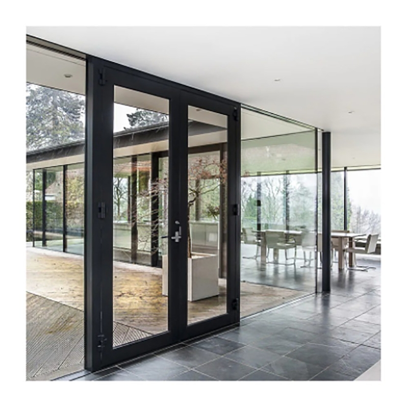 10 Couches d'étanchéité Externe de patinage portes de coffrage thermique françaises avec cadre en aluminium