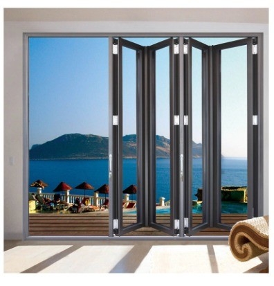 Projets résidentiels doivent avoir des portes en aluminium double pliable avec option de mise à niveau en verre triplex
