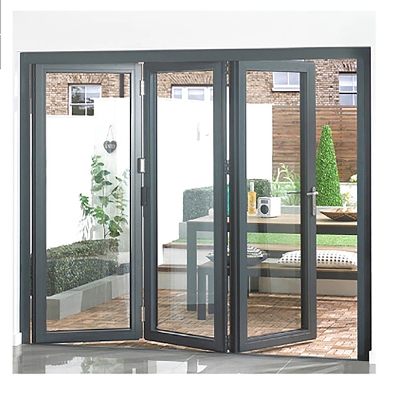 Porte bi-pliable ISO14001 Conception de projet personnalisée avec couleur optionnelle et largeur de 70 mm