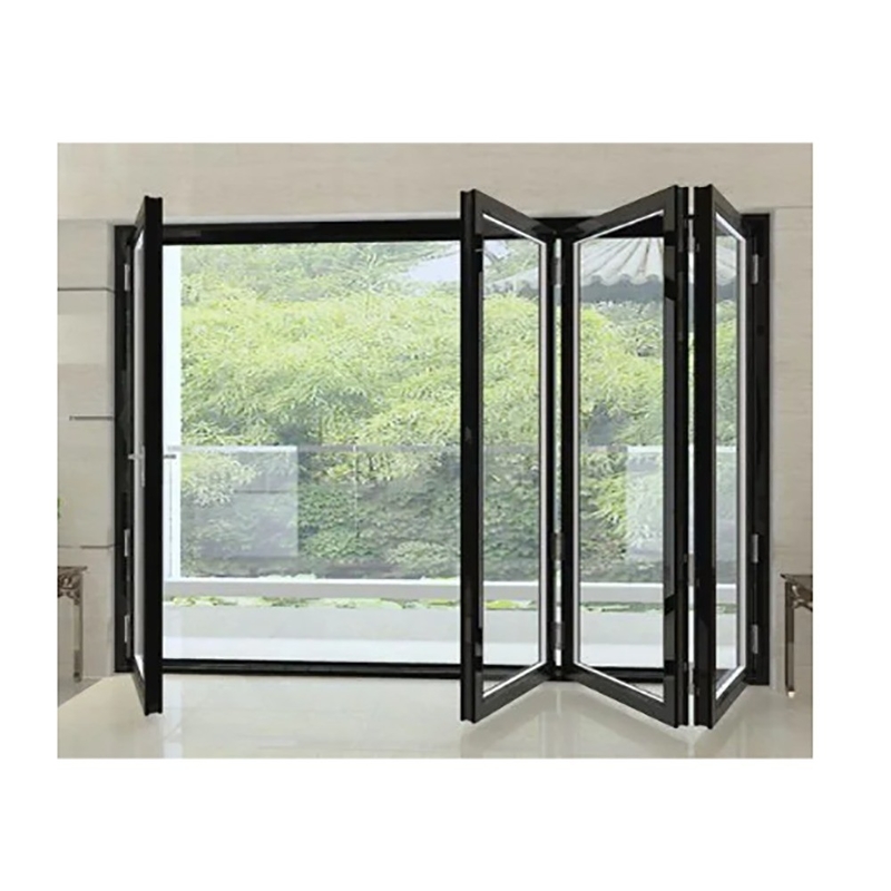 Porte en alliage d'aluminium de style européen Design minimaliste et mise à niveau du verre triplex