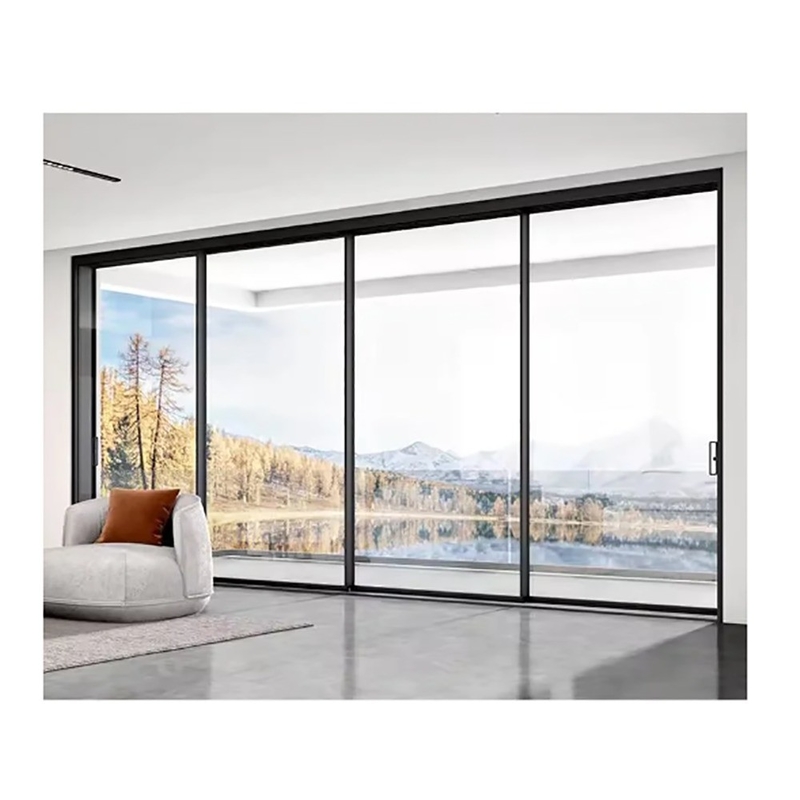 Solution de décoration de façade 70mm Porte coulissante en aluminium pour service Appartement Maison de ville
