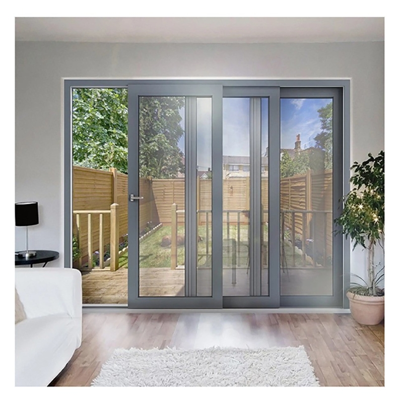 Solution de décoration de façade 70mm Porte coulissante en aluminium pour service Appartement Maison de ville