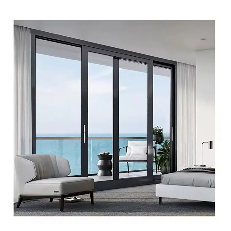 Solution de décoration de façade 70mm Porte coulissante en aluminium pour service Appartement Maison de ville