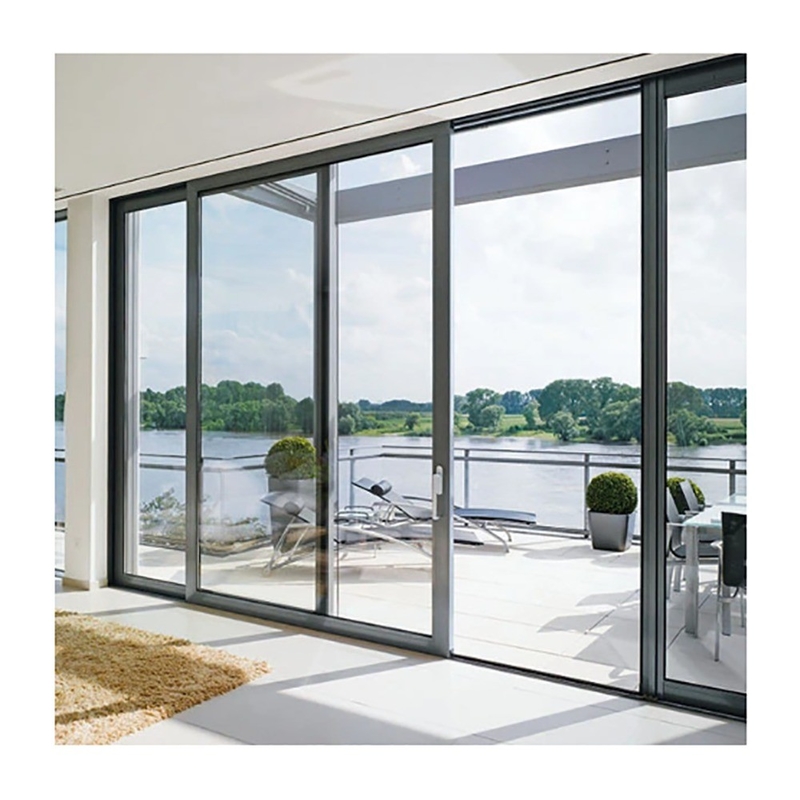 Portes coulissantes en alliage d'aluminium pour l'extérieur