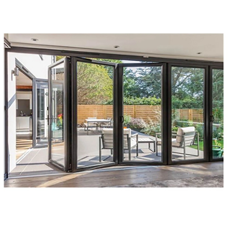 Consultation de projet au magasin de matériaux de construction 70 mm Porte double en aluminium avec verre