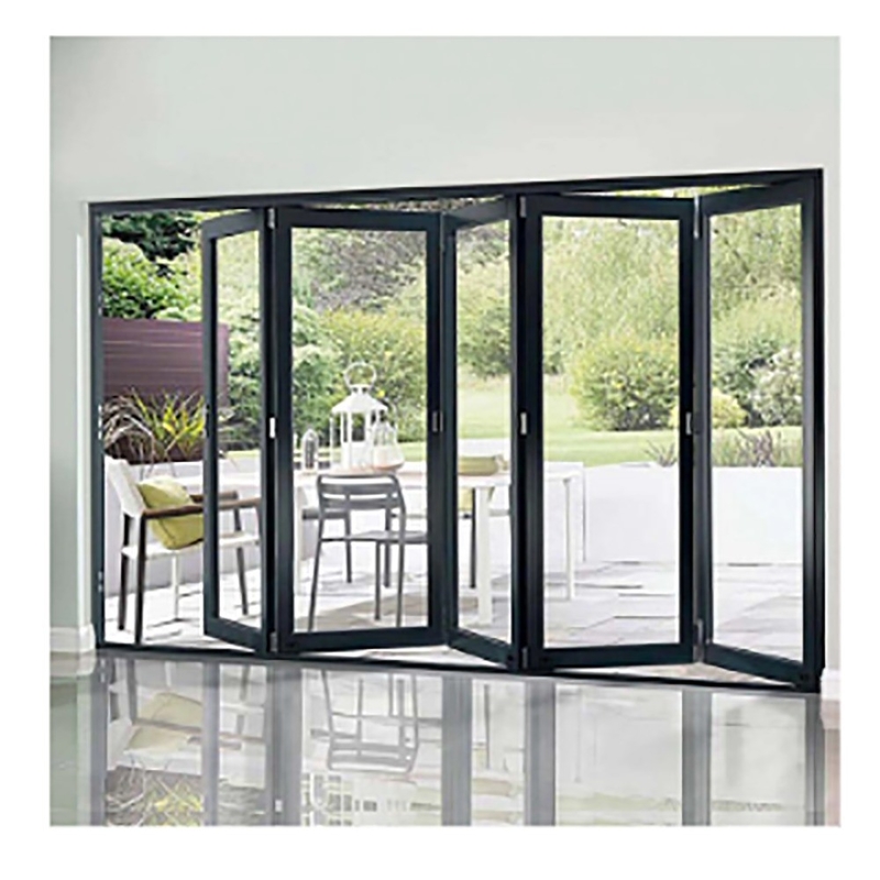 Consultation de projet au magasin de matériaux de construction 70 mm Porte double en aluminium avec verre
