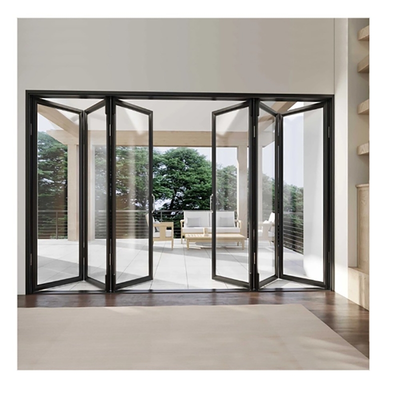 Consultation de projet au magasin de matériaux de construction 70 mm Porte double en aluminium avec verre