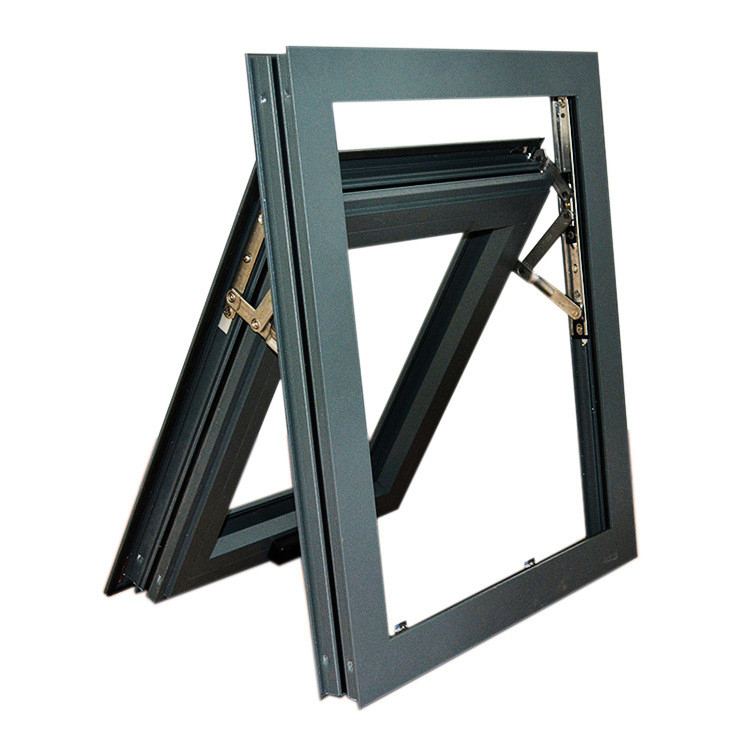 Production personnalisable Écran pliable de rupture thermique de l'aluminium auvent fenêtres pour appartement