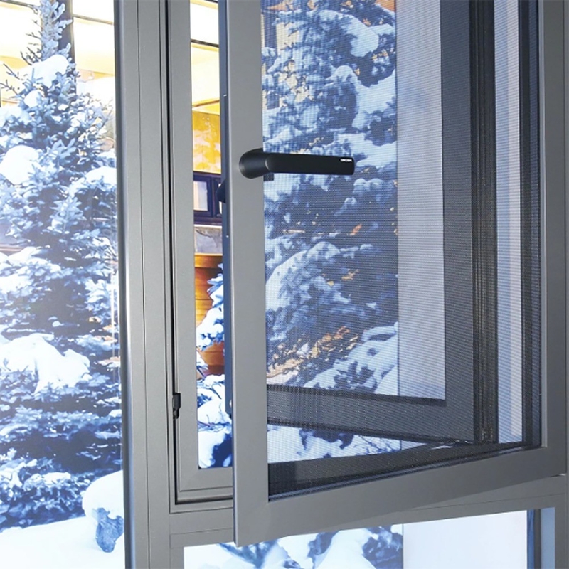 Énergie efficace double vitrage verre trempé profilé en aluminium Tilt et tour Casement fenêtre pour une meilleure étanchéité