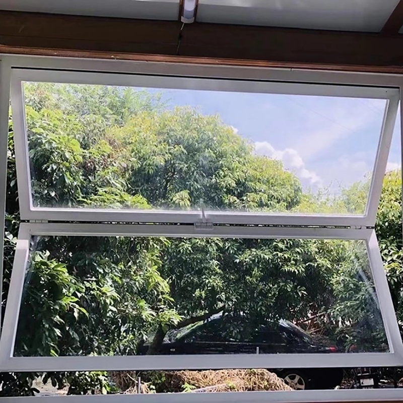 Fenêtres en aluminium à deux volets avec une épaisseur de paroi en aluminium de 1,4 mm et une largeur de cadre de fenêtre de 70 mm