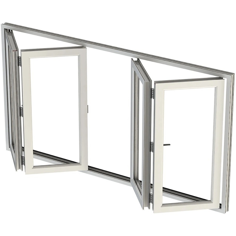 Écran pliable de conception moderne vitrage insonorisé en aluminium biplié avec une valeur ≤ 2,1 K