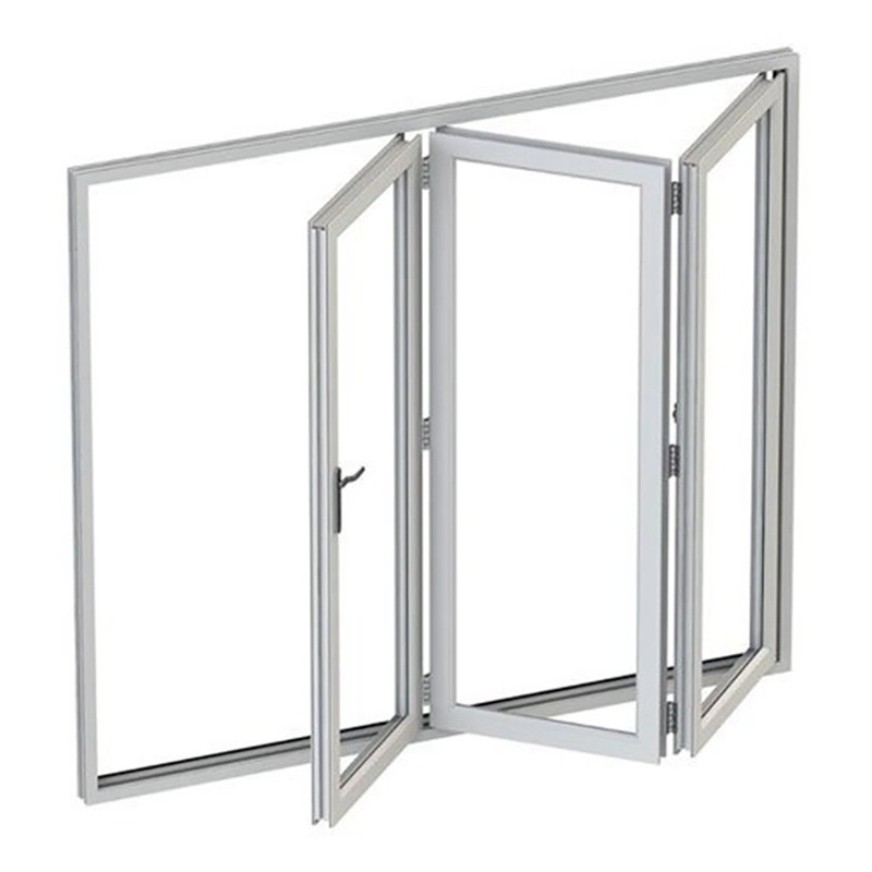 Écran pliable de conception moderne vitrage insonorisé en aluminium biplié avec une valeur ≤ 2,1 K