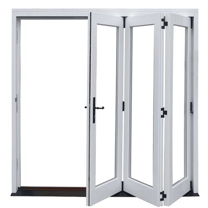Écran pliable de conception moderne vitrage insonorisé en aluminium biplié avec une valeur ≤ 2,1 K