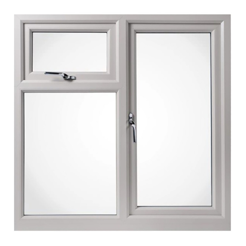 Taille personnalisée de rupture thermique de l'aluminium Casement de verre fenêtres pour la solution de rideau suspendu