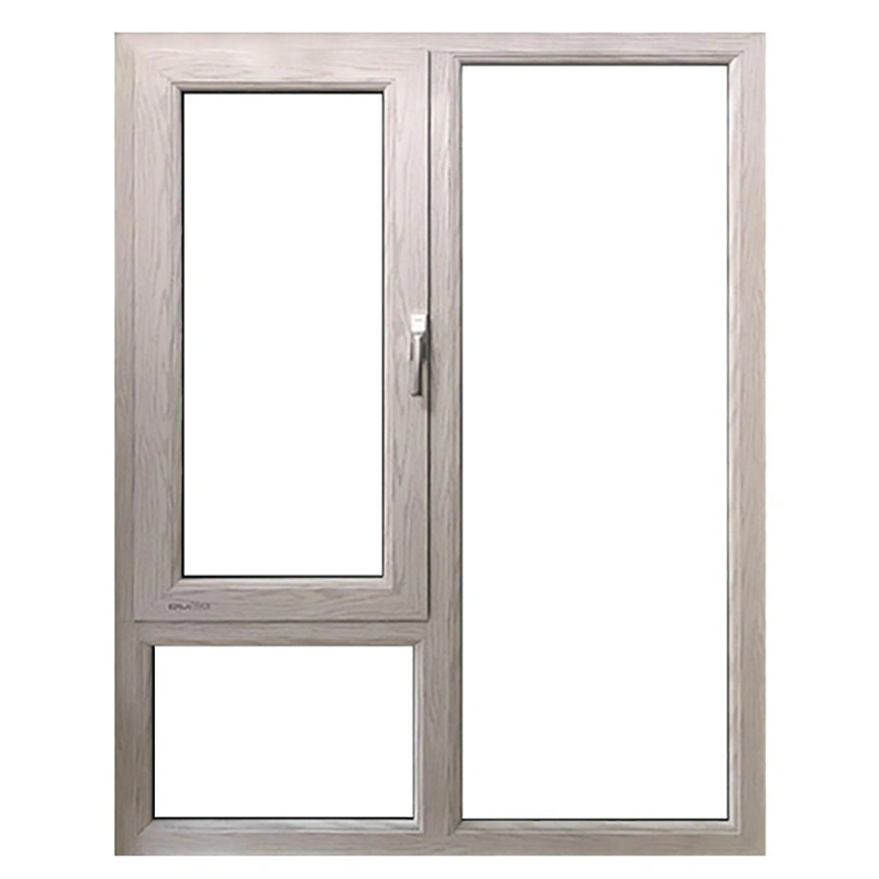 Taille personnalisée de rupture thermique de l'aluminium Casement de verre fenêtres pour la solution de rideau suspendu