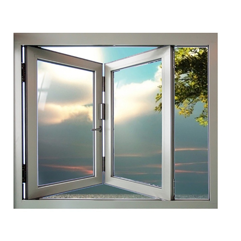 Niveau 9 Résistance à la pression du vent Vitres bi-pliées en aluminium à profils thermiques