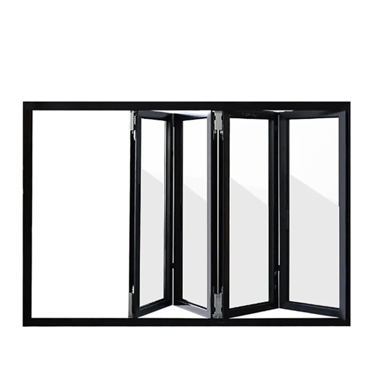 Alloy d'aluminium Bi-Fold fenêtres insonorisées et résistantes à la pression du vent pour les distributeurs