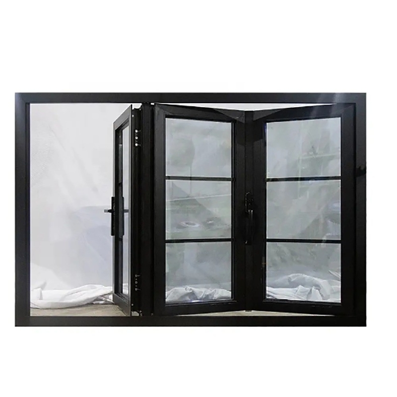 Alloy d'aluminium Bi-Fold fenêtres insonorisées et résistantes à la pression du vent pour les distributeurs