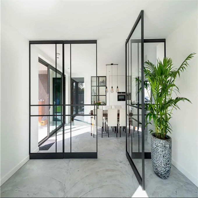Portes pivotées personnalisées avec isolation acoustique pour les espaces résidentiels et commerciaux