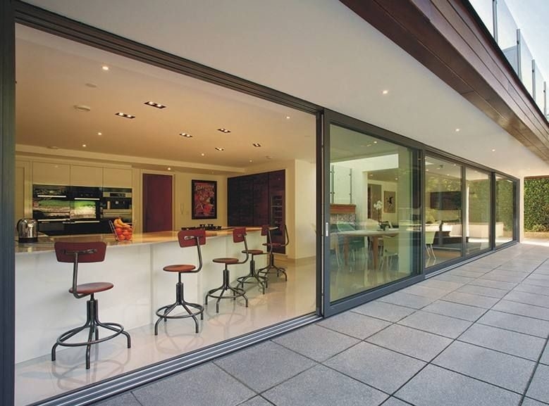 Portes coulissantes en aluminium et portes coulissantes en acier inoxydable 304