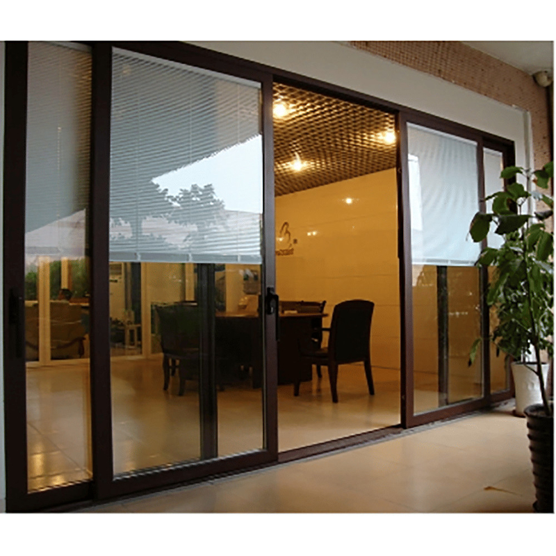Porte hydraulique en aluminium élévateur et coulissante pour maisons et bureaux