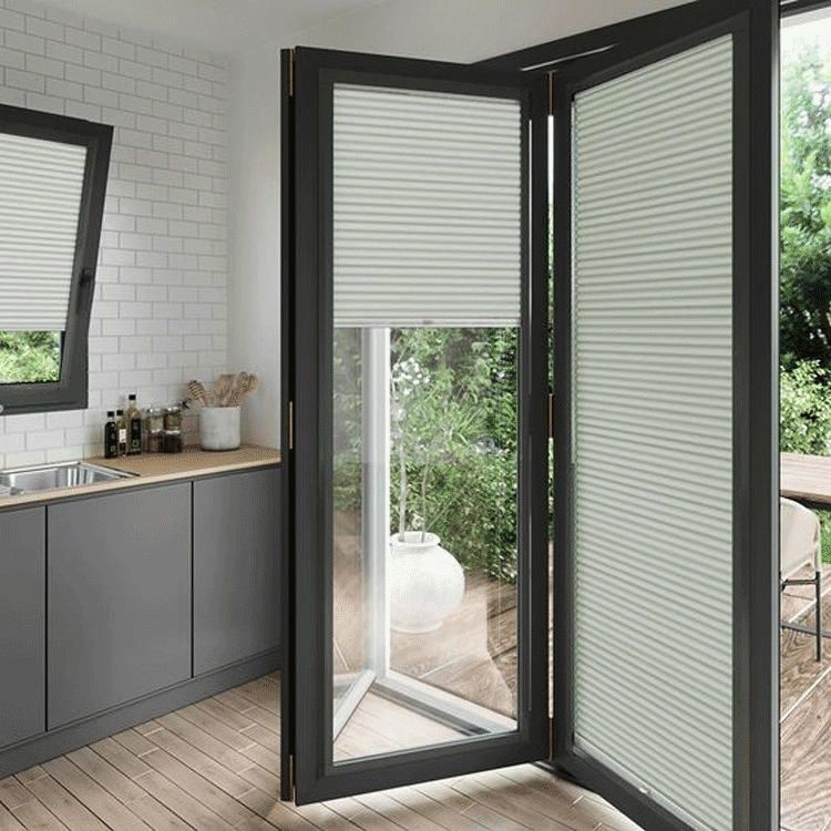 Villa imperméable à l'eau double porte en aluminium extérieure double porte avec niveau 9 résistance à la pression du vent