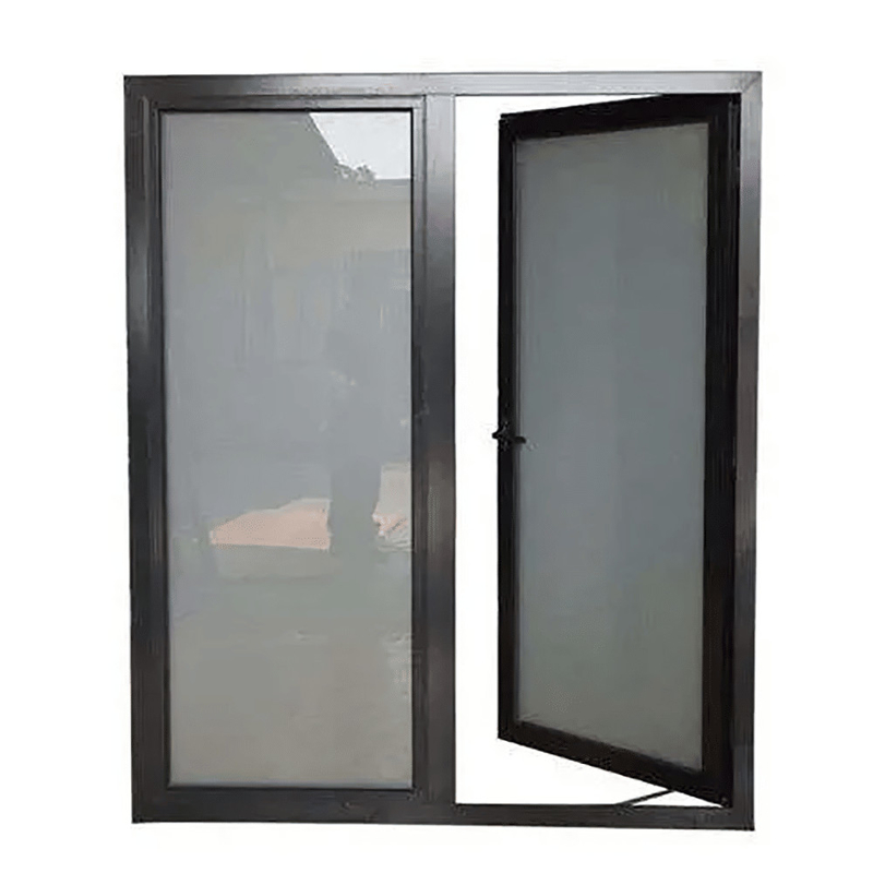 Porte en verre double en aluminium extérieur de haute qualité avec conception de joint de 8 voies