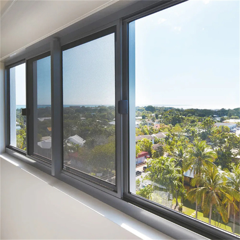 Mode Nouveau design personnalisable aluminium aluminium vitres coulissantes avec 2,2 mm d'épaisseur de paroi