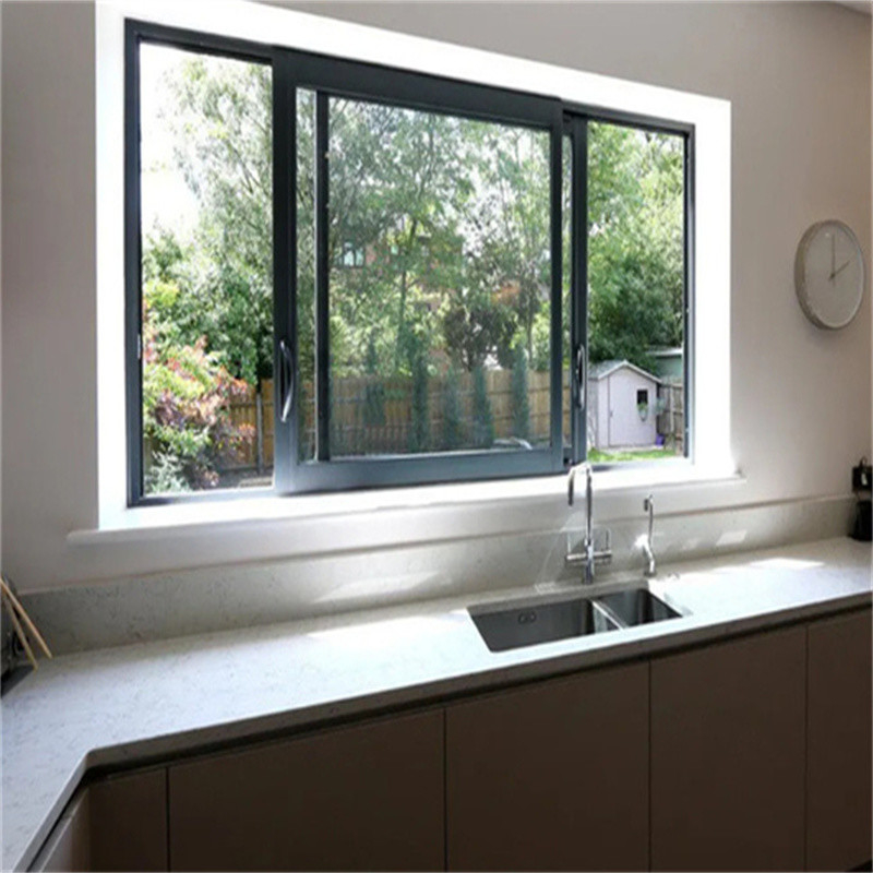 Mode Nouveau design personnalisable aluminium aluminium vitres coulissantes avec 2,2 mm d'épaisseur de paroi