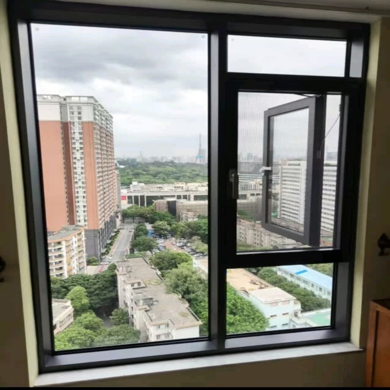 Door & Window Supplier Aluminum Casement Soundproof Window with Level 9 Wind Pressure Resistance
