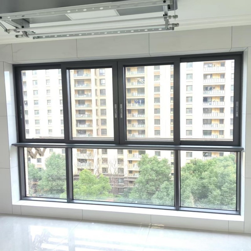 Fenêtre coulissante en aluminium à double vitrage économe en énergie, personnalisée et de qualité supérieure, avec une isolation thermique supérieure