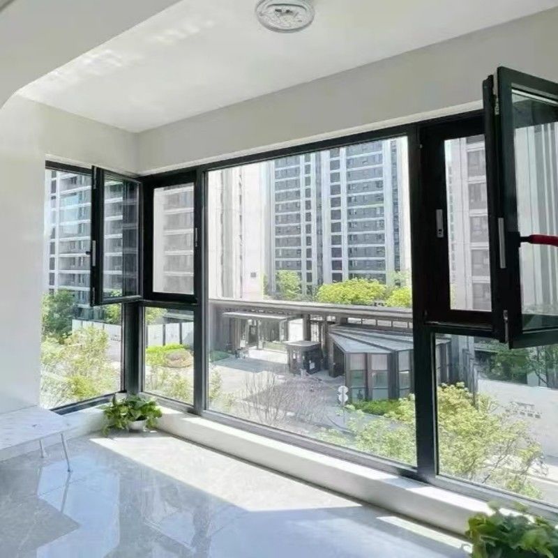 TITLE 24 de Californie fenêtre en aluminium certifiée avec une épaisseur de paroi de 1,8 mm et SHRC 0,22 pour les maisons modernes