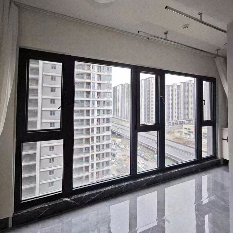 Fenêtre en aluminium certifiée NFRC avec verre 5+27A+5 et SHRC 0.22 pour les maisons modernes