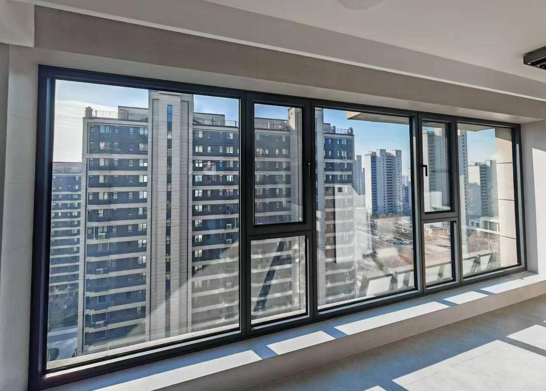 Fenêtre en aluminium à faible entretien avec garantie de 5 ans et conception de rupture thermique de 0,26 U-facteur