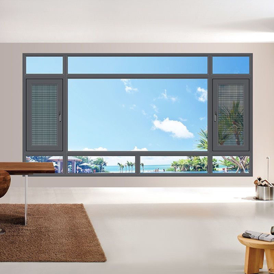14 Couches d'étanchéité soudés pont cassé aluminium vitrage vitrage vitré design sans couture