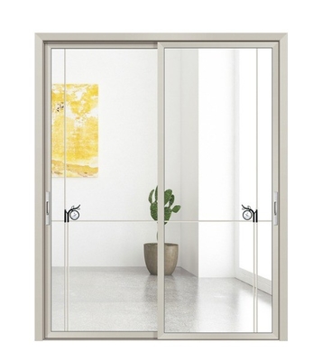 Design minimaliste porte d'ascenseur et porte coulissante en aluminium imperméable pour le marché nord-américain